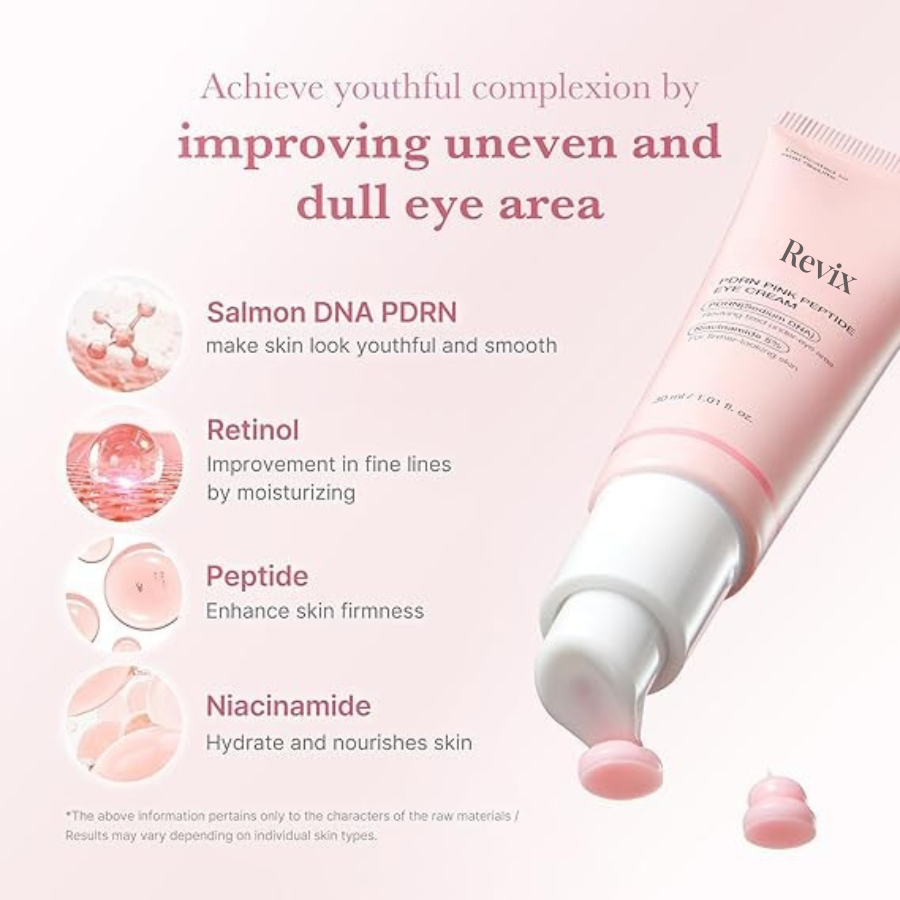 Revix Salmon DNA PDRN Pink Peptide Eye Serum with Niacinamide
